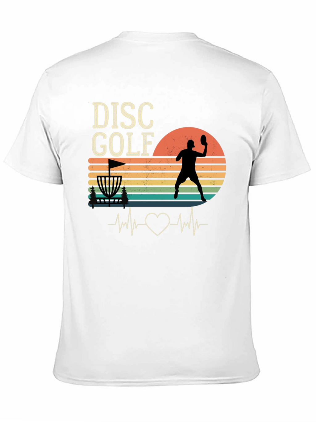 Disc Golf Heartbeat T-Shirt