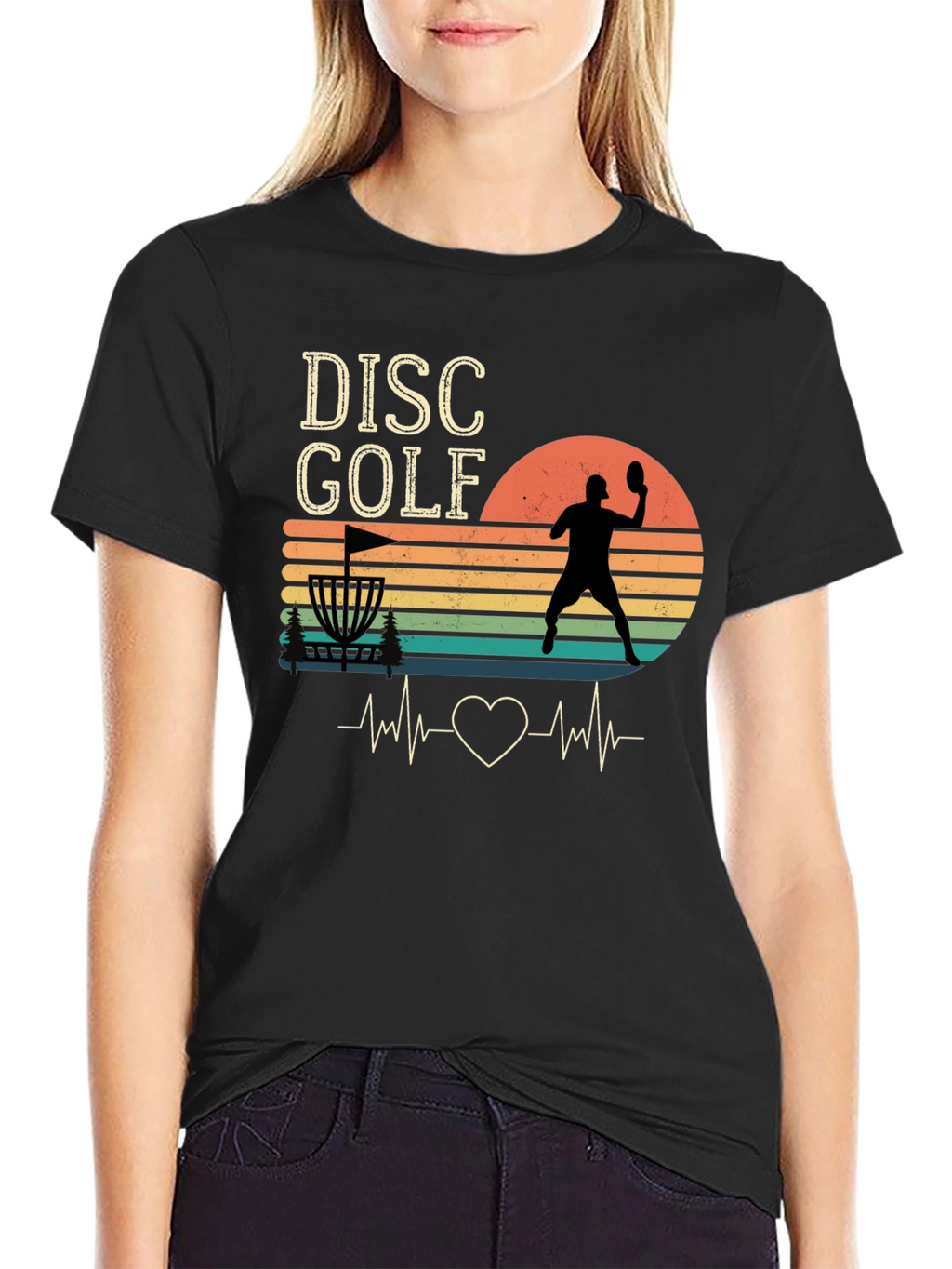 Disc Golf Heartbeat T-Shirt