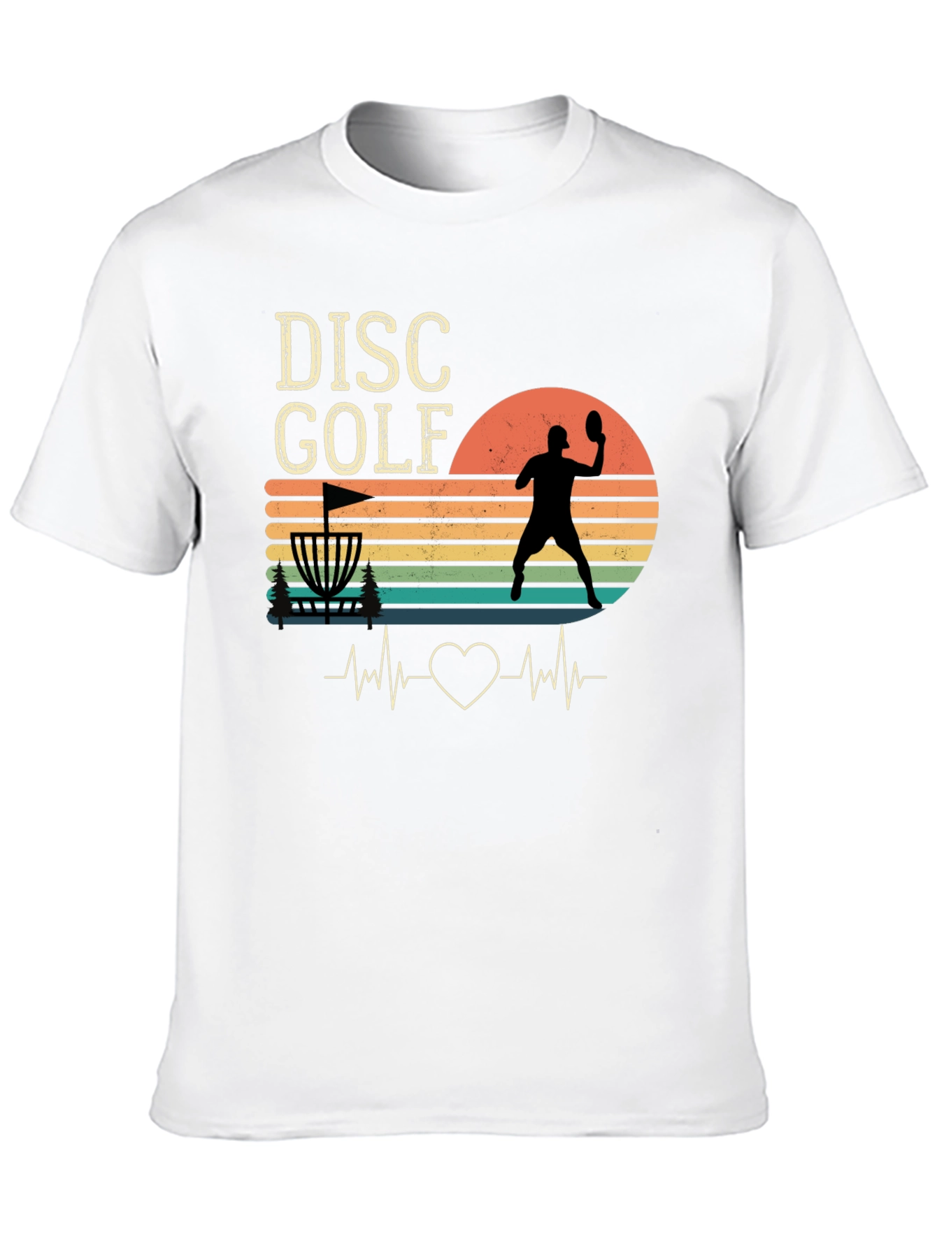 Disc Golf Heartbeat T-Shirt