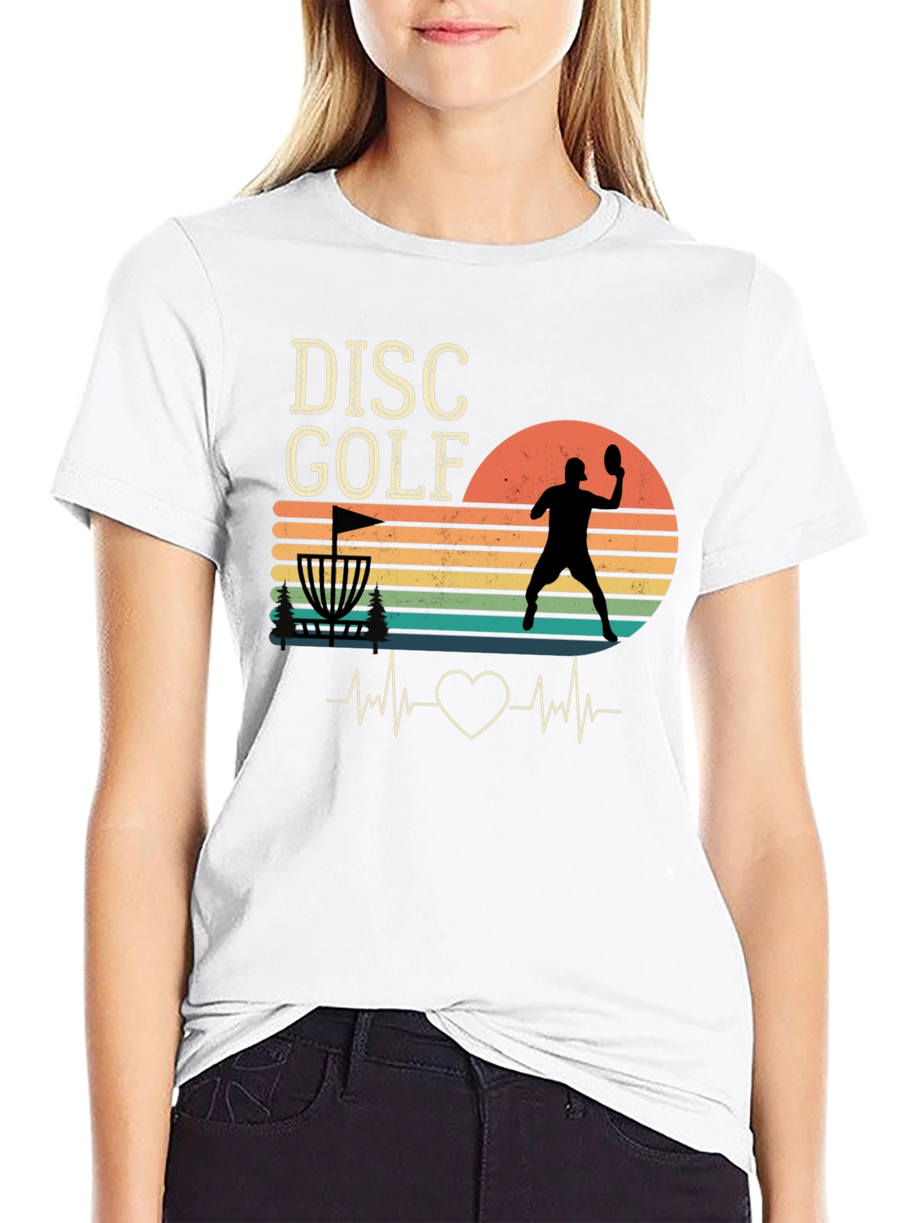 Disc Golf Heartbeat T-Shirt
