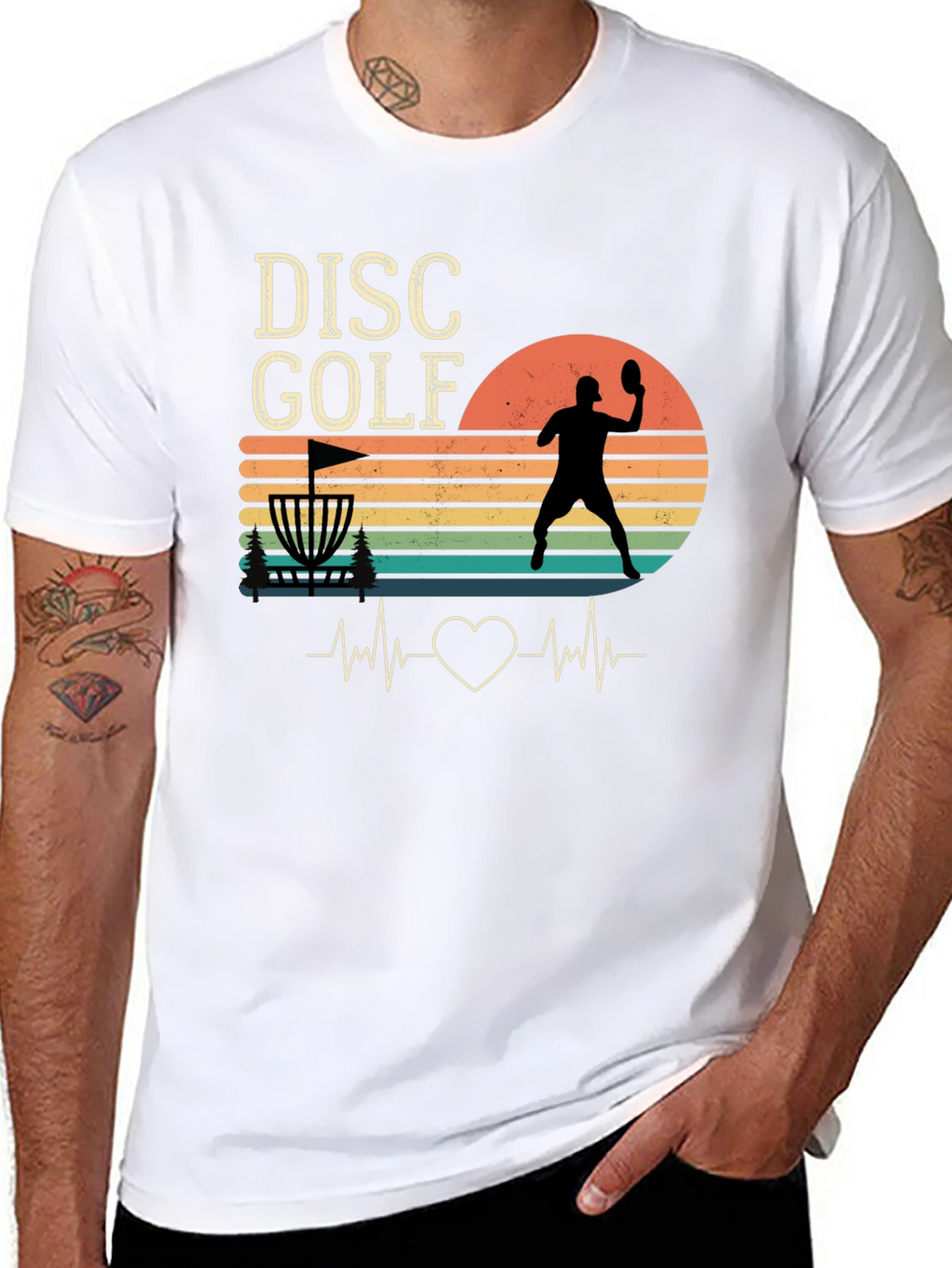 Disc Golf Heartbeat T-Shirt