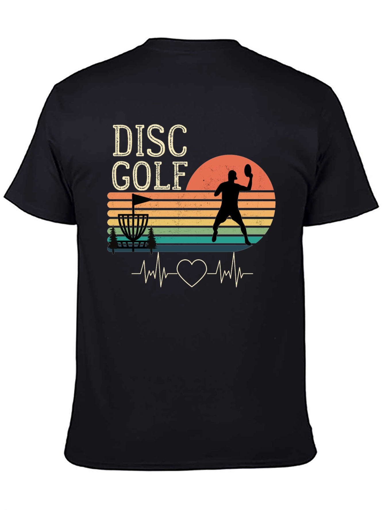 Disc Golf Heartbeat T-Shirt