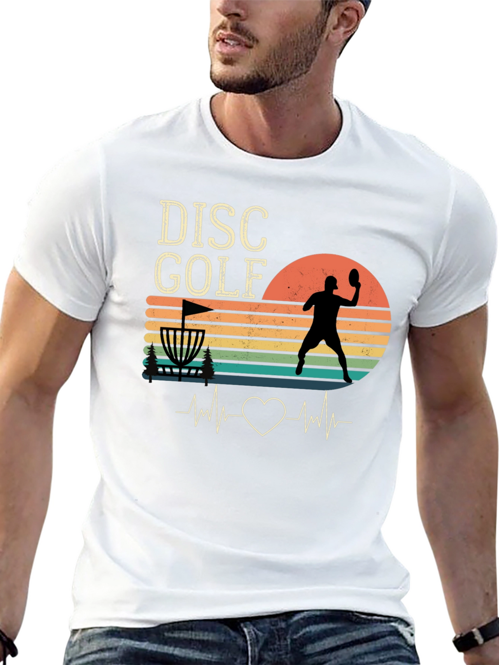 Disc Golf Heartbeat T-Shirt