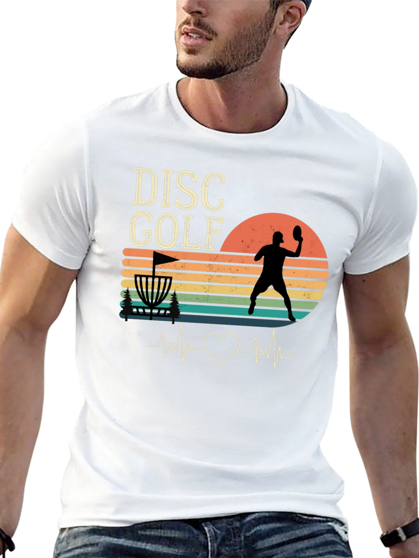 Disc Golf Heartbeat T-Shirt