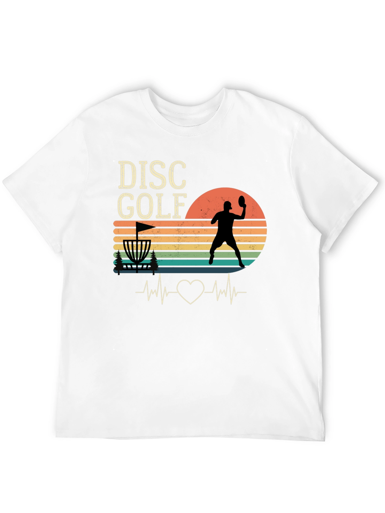 Disc Golf Heartbeat T-Shirt