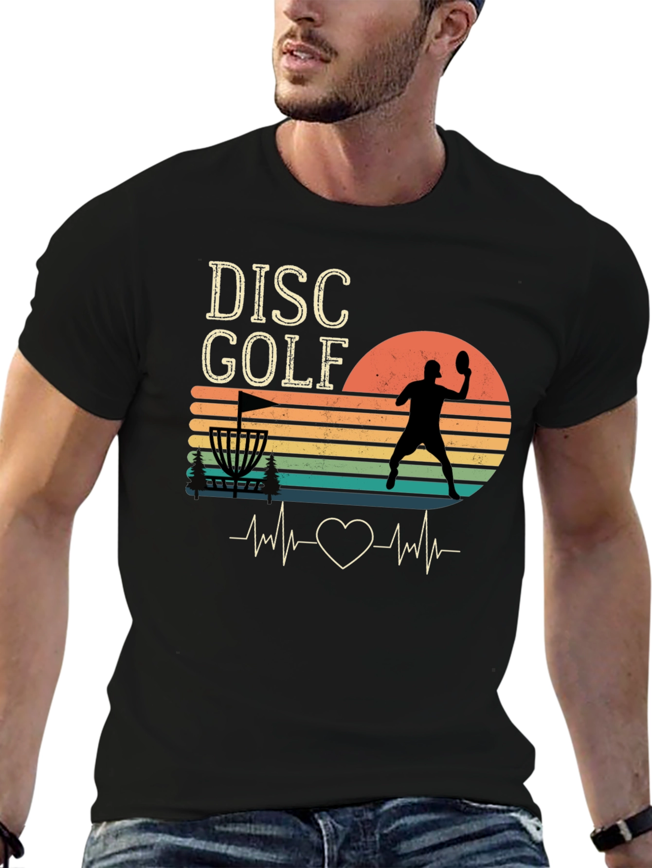 Disc Golf Heartbeat T-Shirt