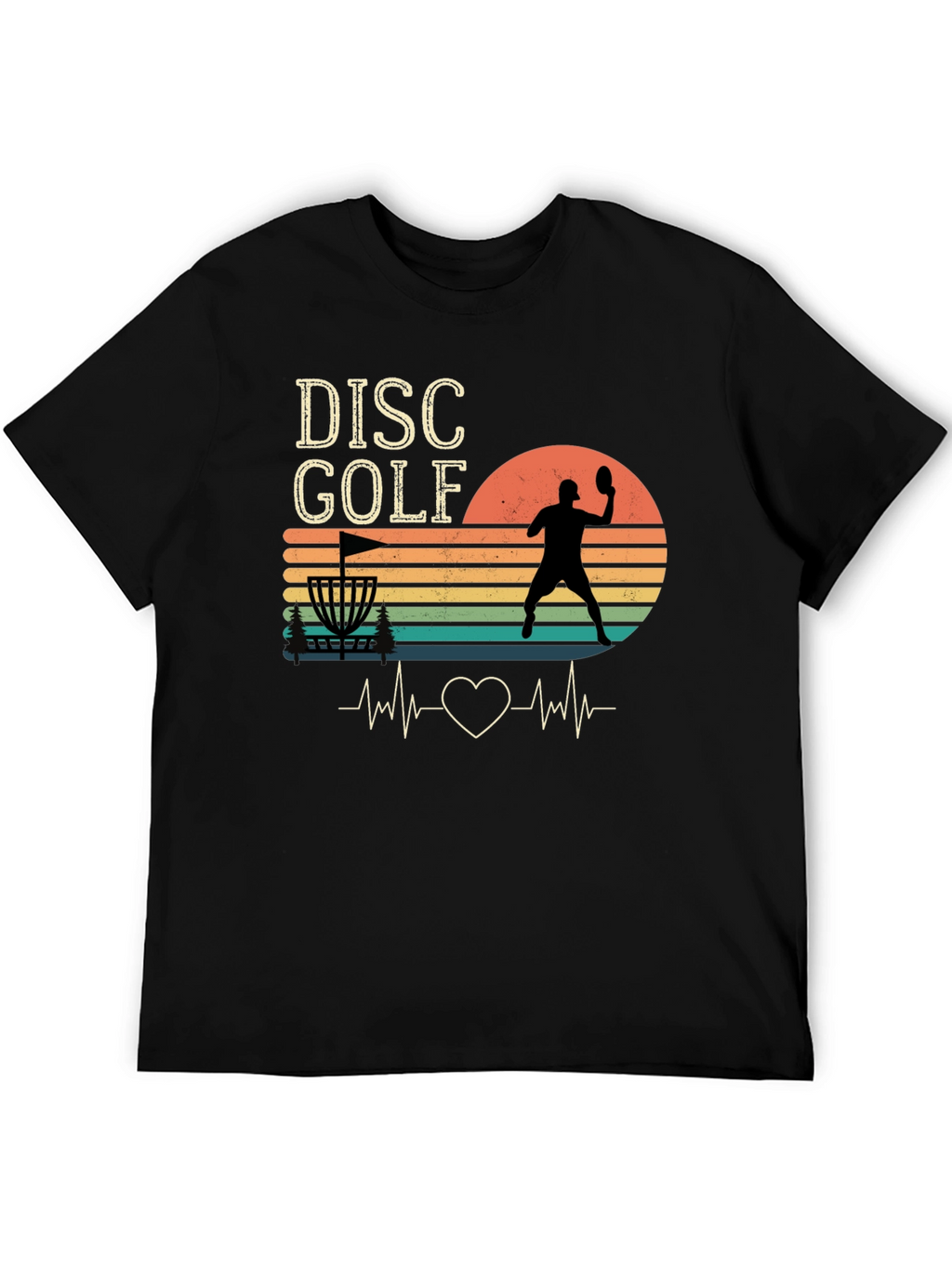 Disc Golf Heartbeat T-Shirt