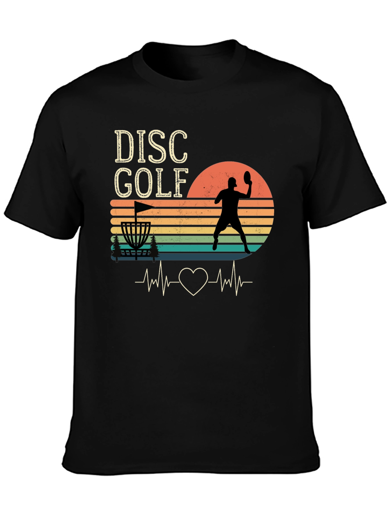 Disc Golf Heartbeat T-Shirt