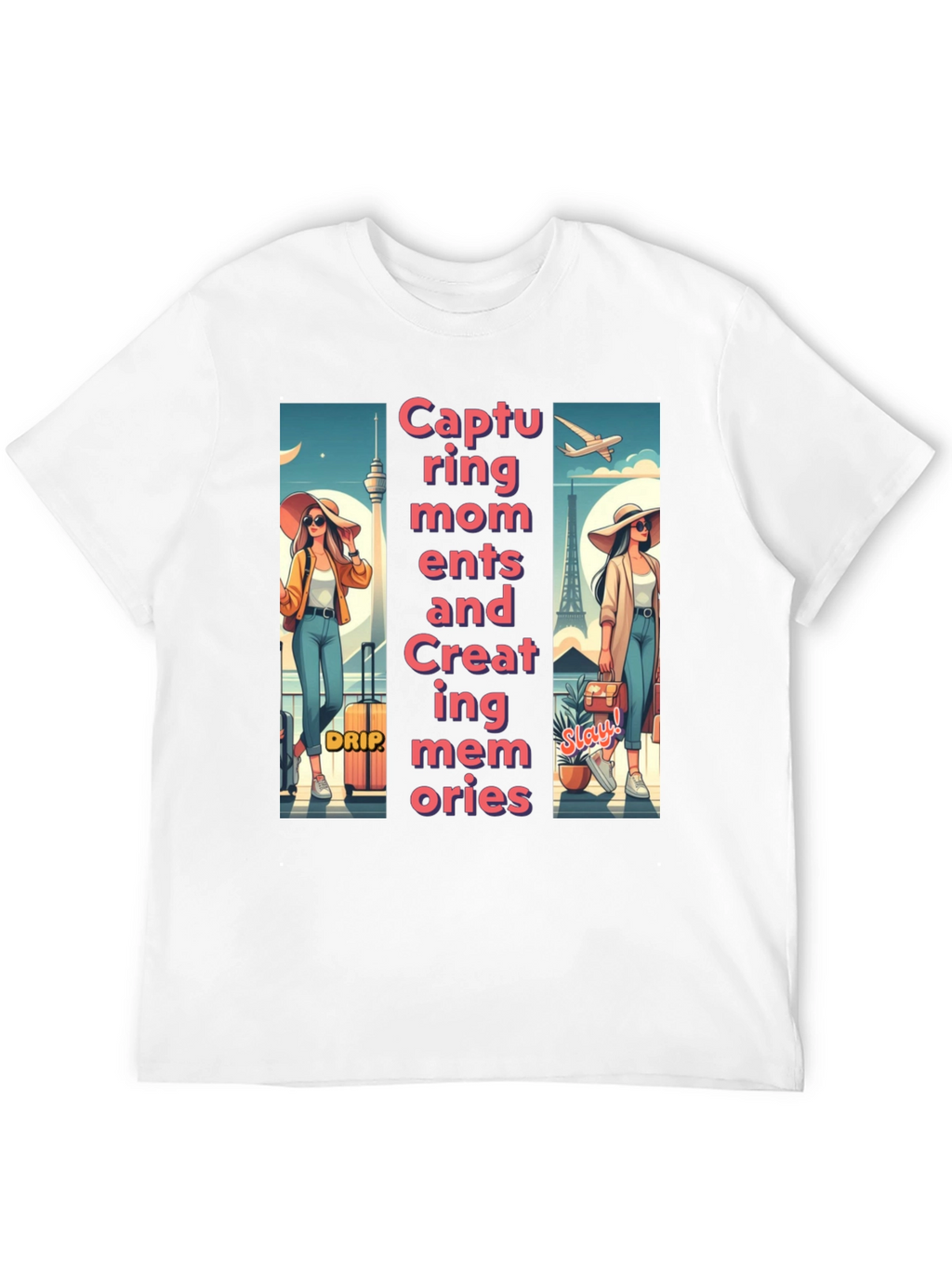 Trendy Travel Tee: Capturing Moments & Creating Memories