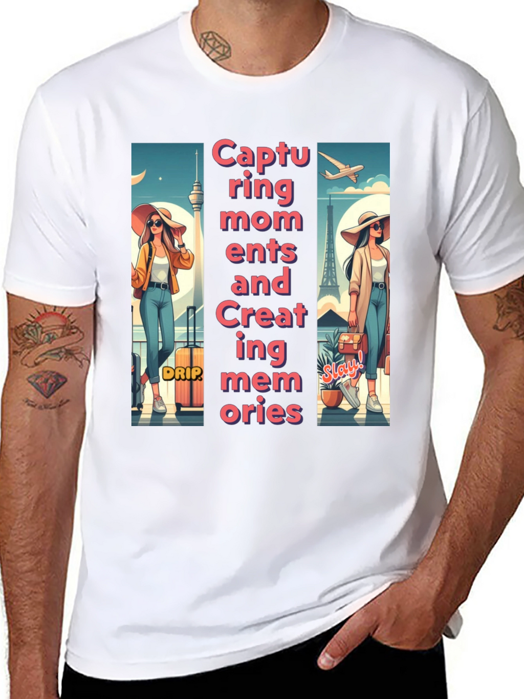 Trendy Travel Tee: Capturing Moments & Creating Memories