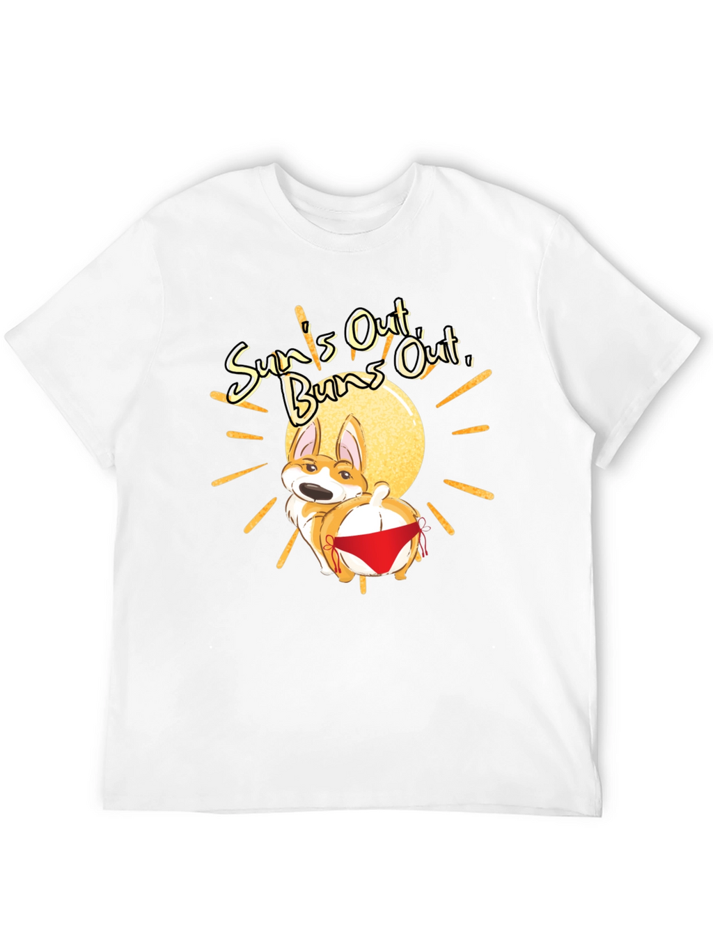 Suns Out Buns Out Corgi T-Shirt
