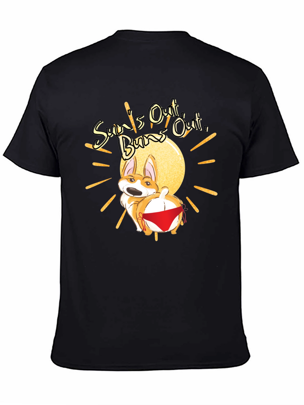 Suns Out Buns Out Corgi T-Shirt