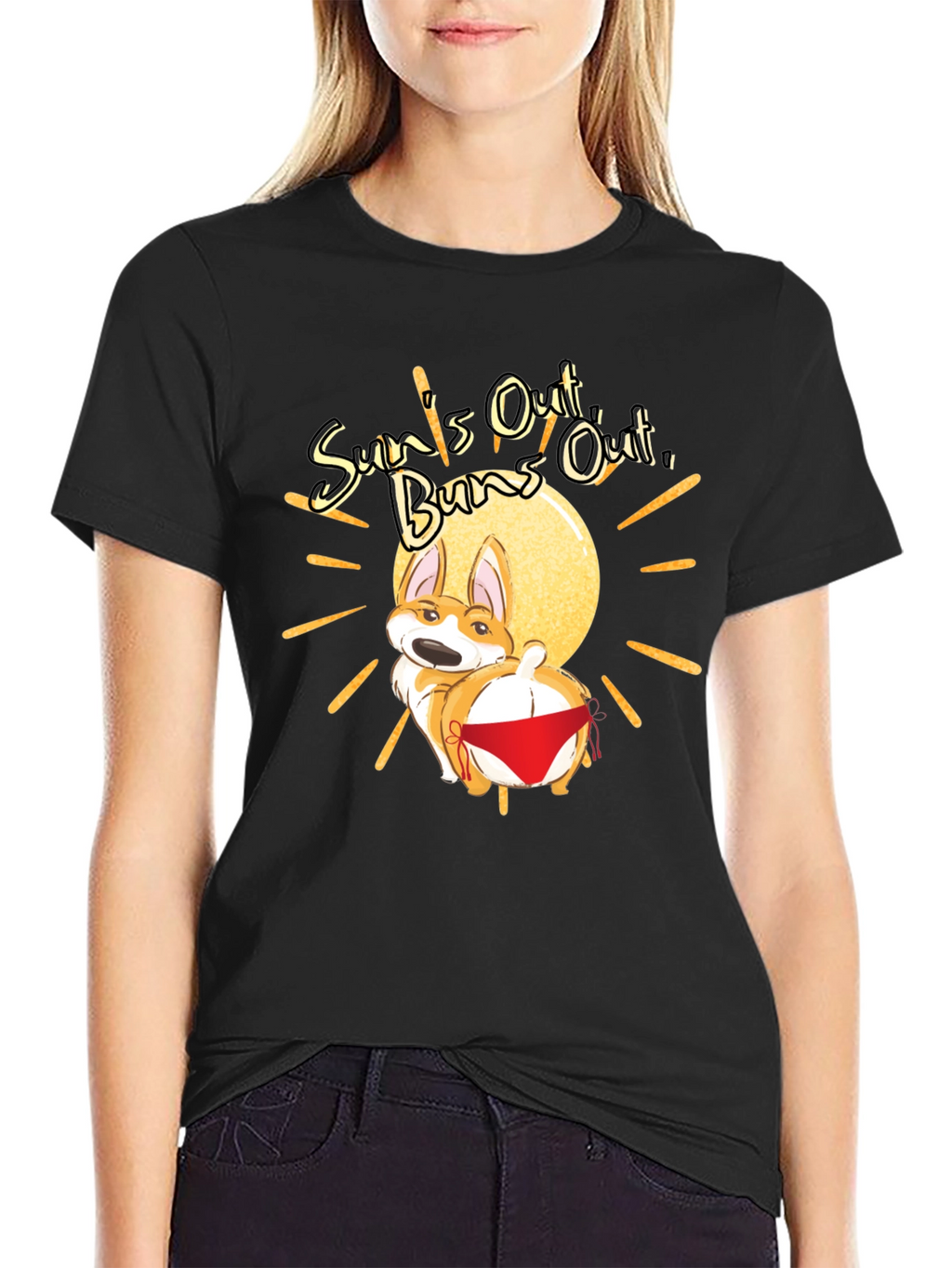 Suns Out Buns Out Corgi T-Shirt