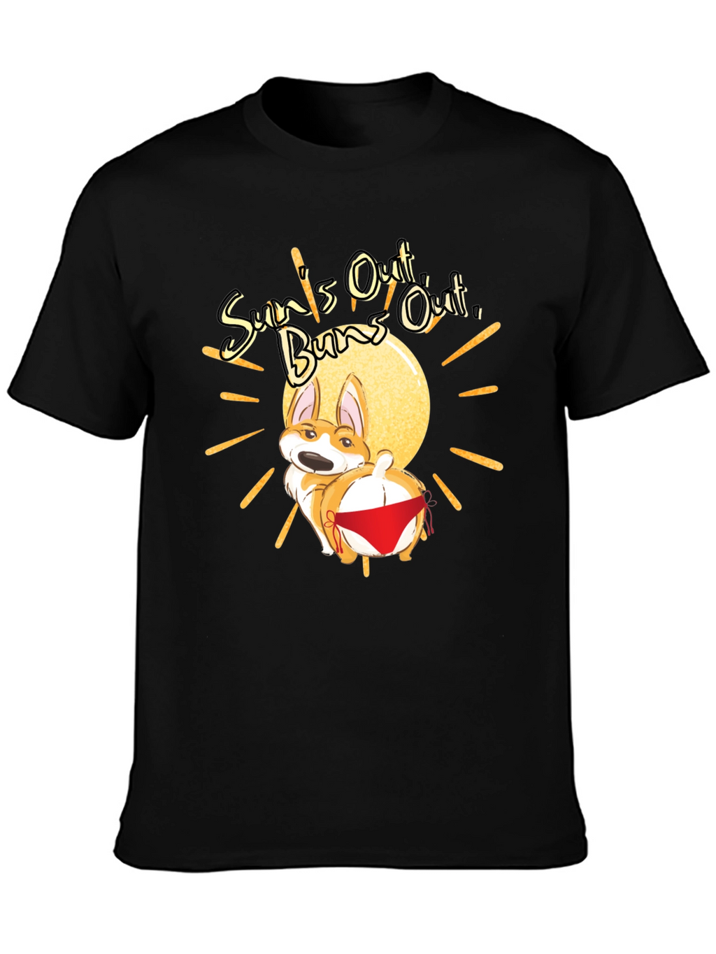 Suns Out Buns Out Corgi T-Shirt