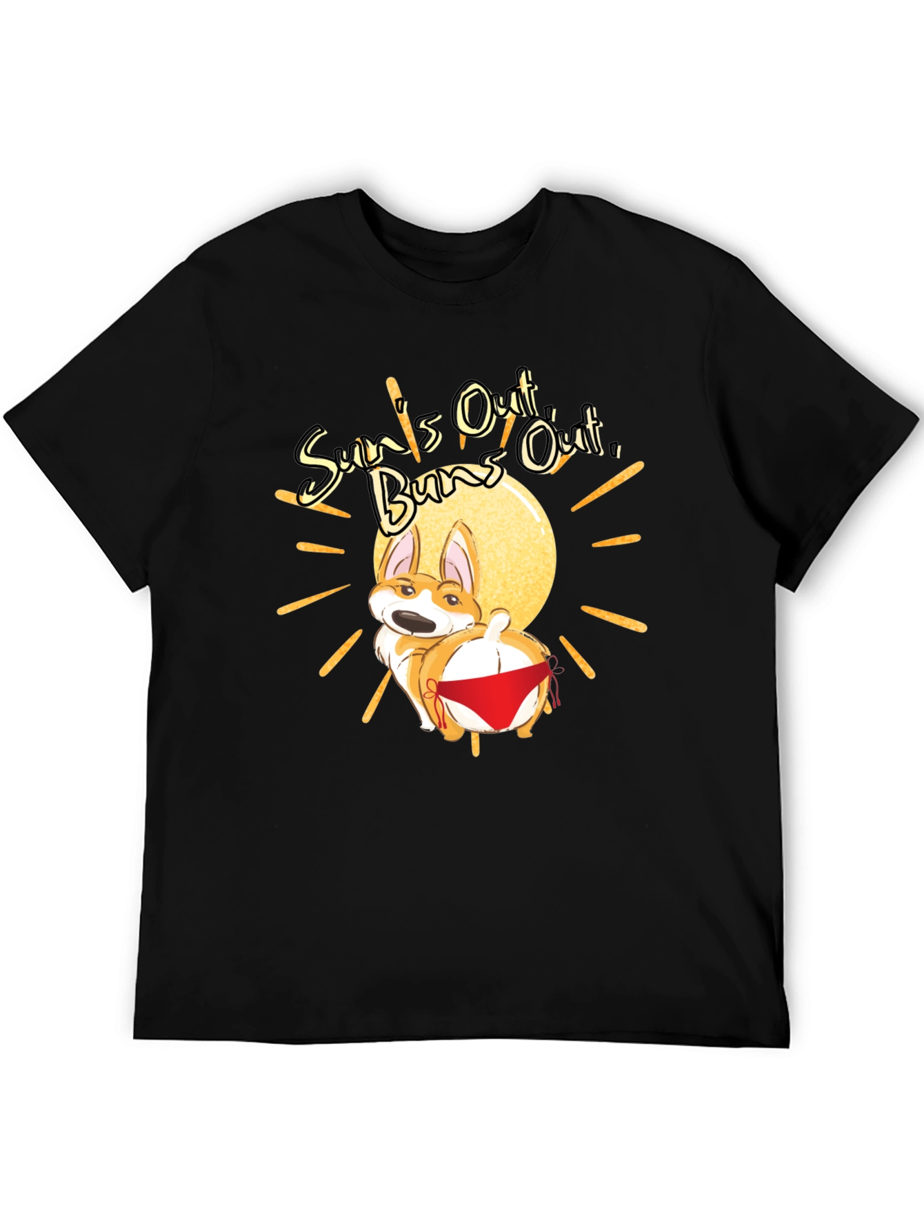 Suns Out Buns Out Corgi T-Shirt