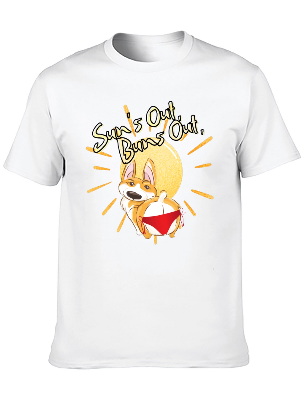 Suns Out Buns Out Corgi T-Shirt