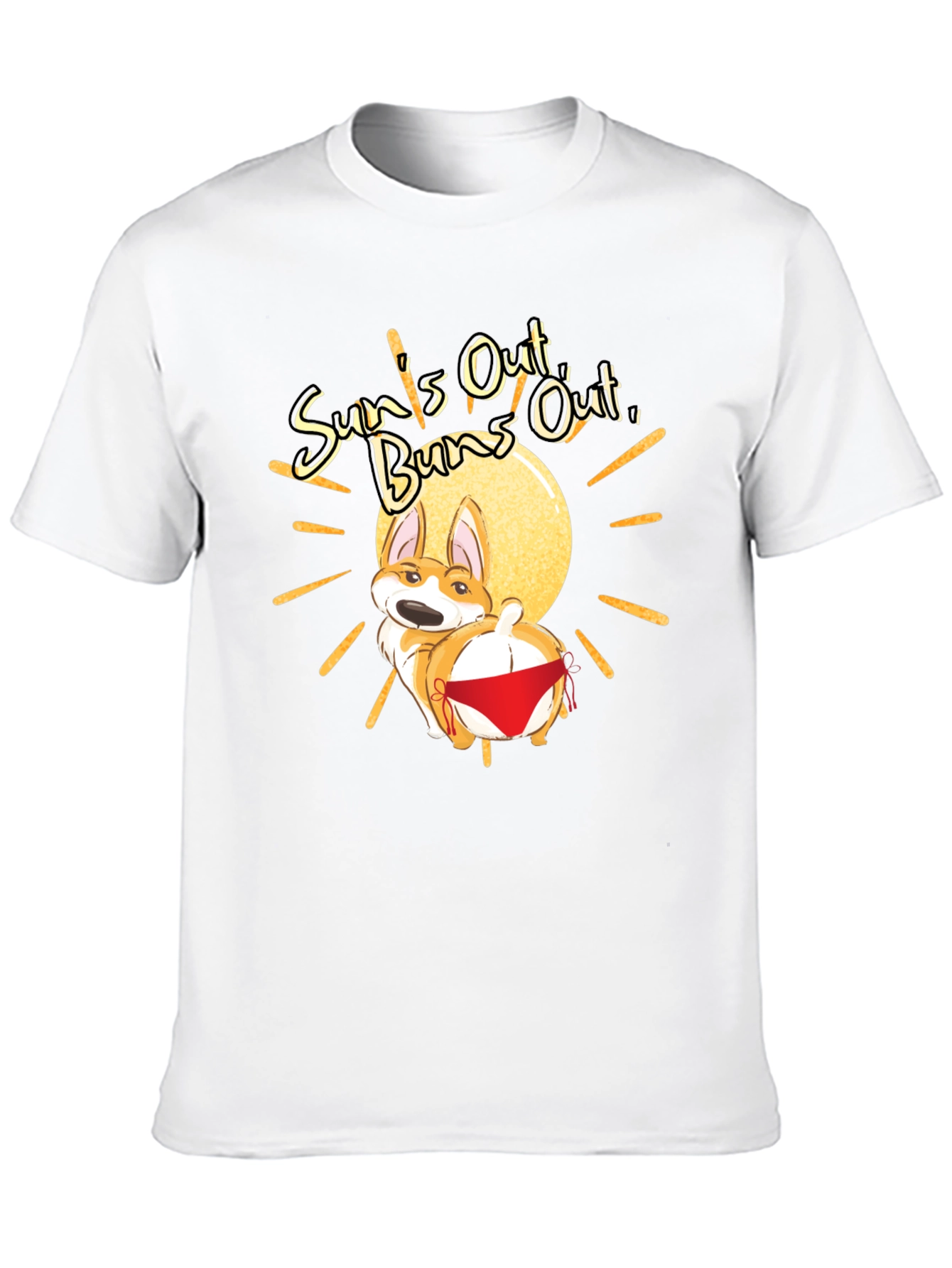 Suns Out Buns Out Corgi T-Shirt