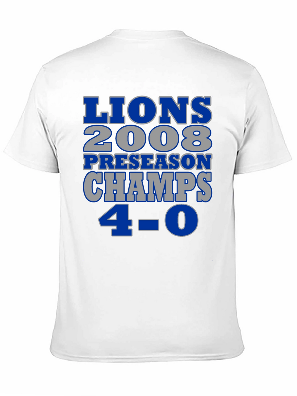 Detroit Lions 2008 Preseason Champs T-Shirt
