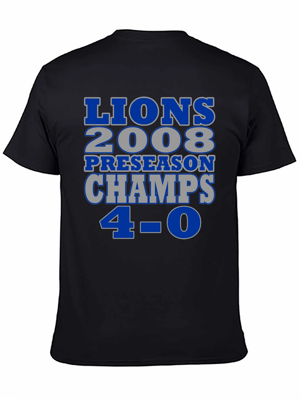 Detroit Lions 2008 Preseason Champs T-Shirt