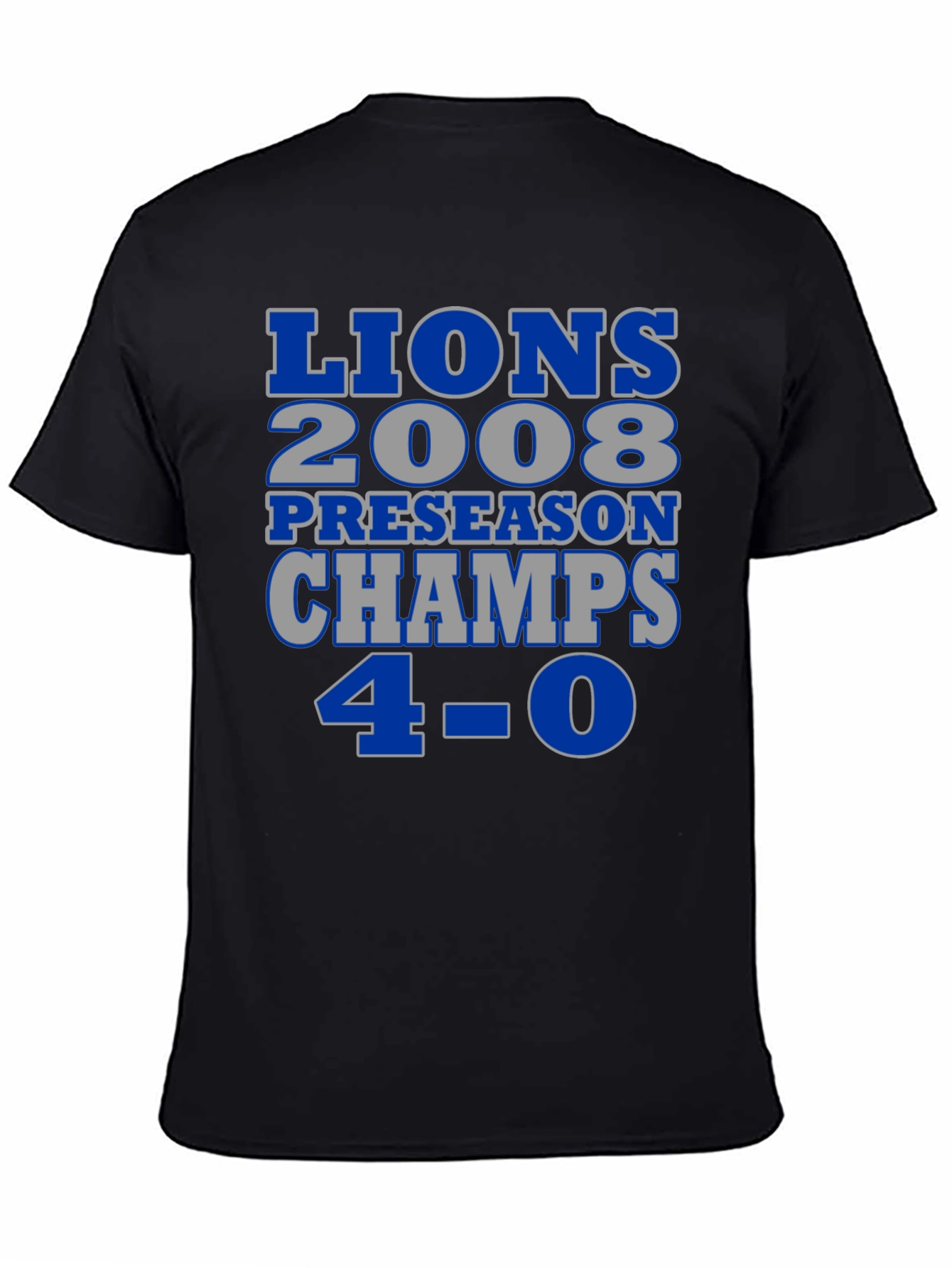 Detroit Lions 2008 Preseason Champs T-Shirt