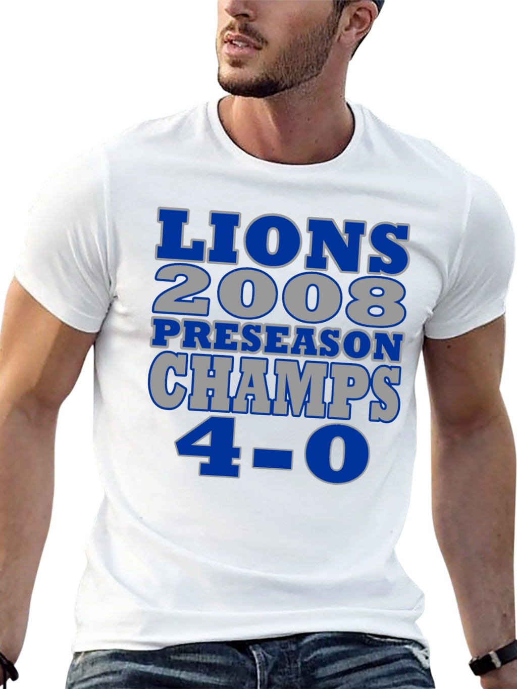 Detroit Lions 2008 Preseason Champs T-Shirt