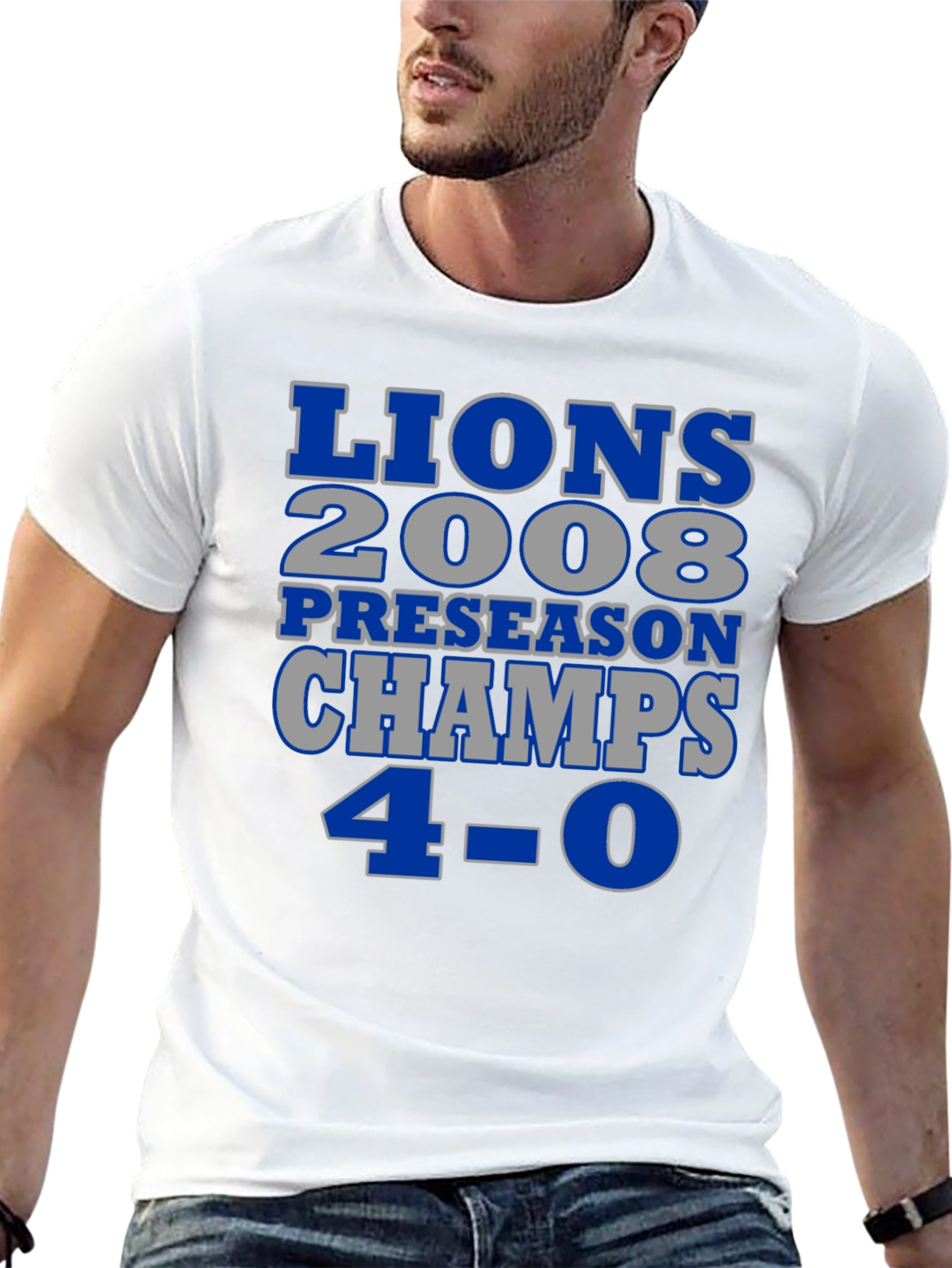 Detroit Lions 2008 Preseason Champs T-Shirt