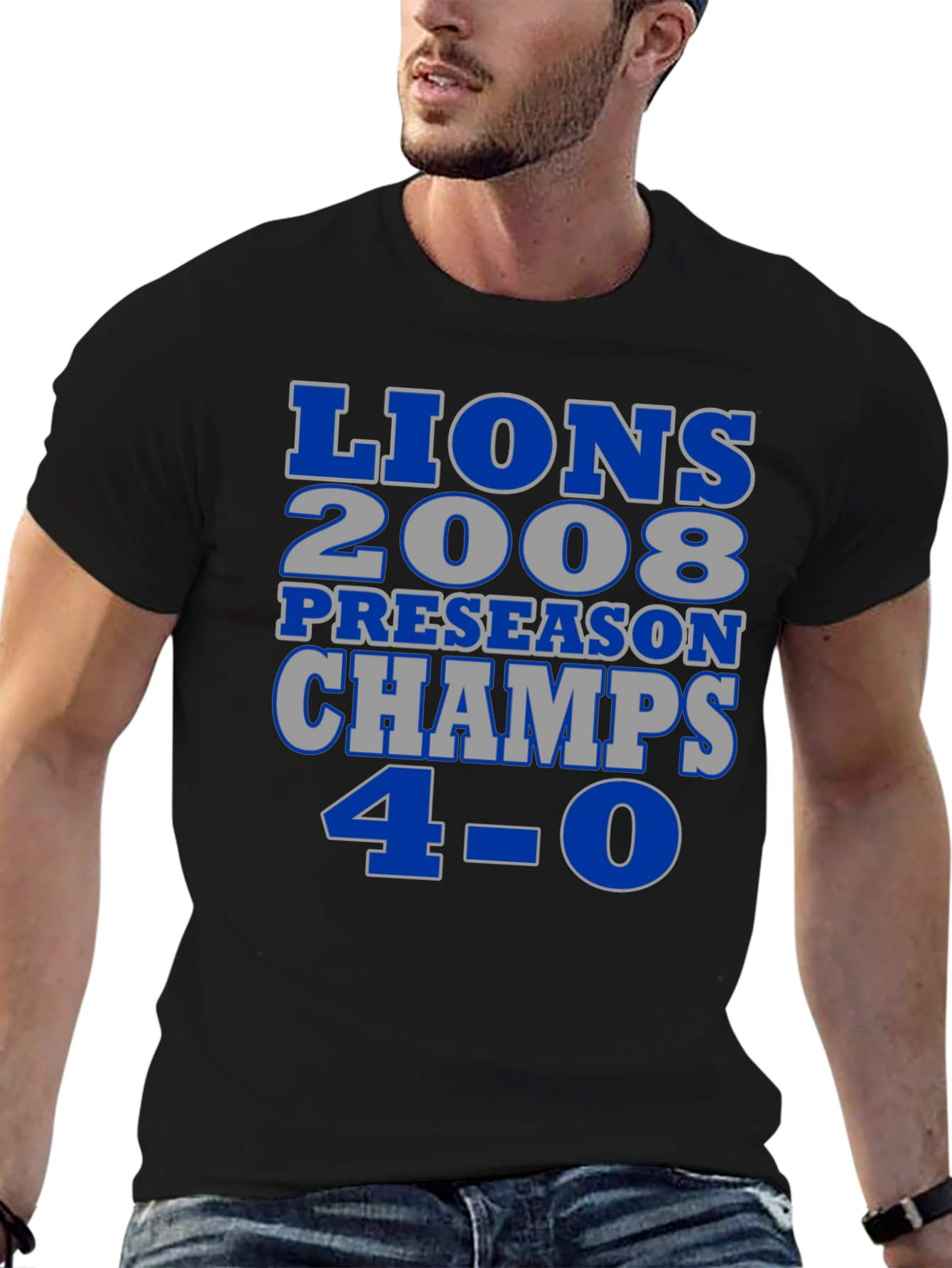 Detroit Lions 2008 Preseason Champs T-Shirt