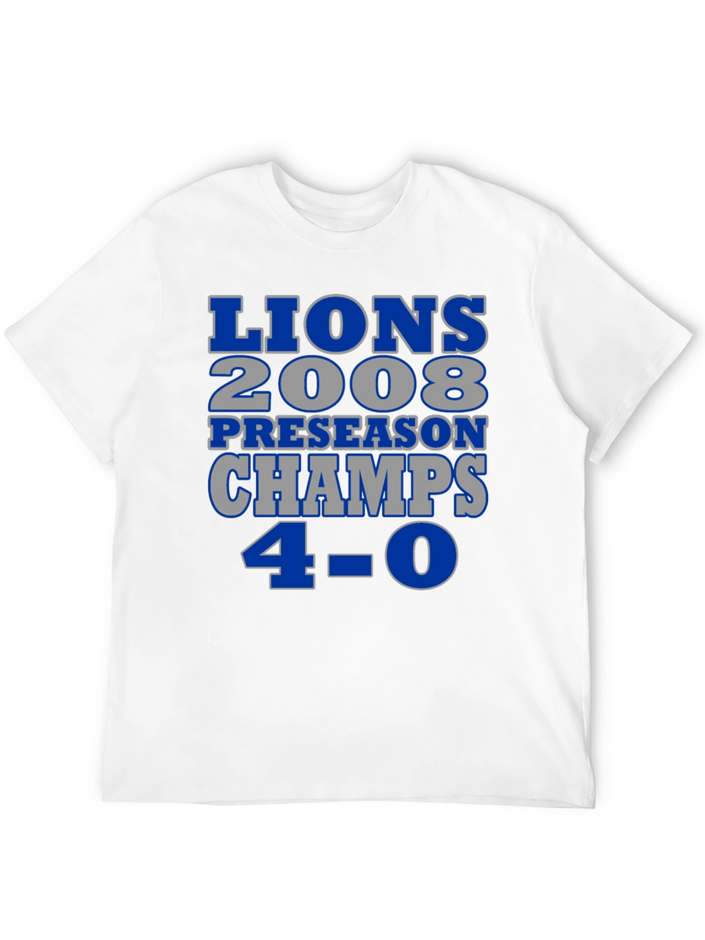 Detroit Lions 2008 Preseason Champs T-Shirt