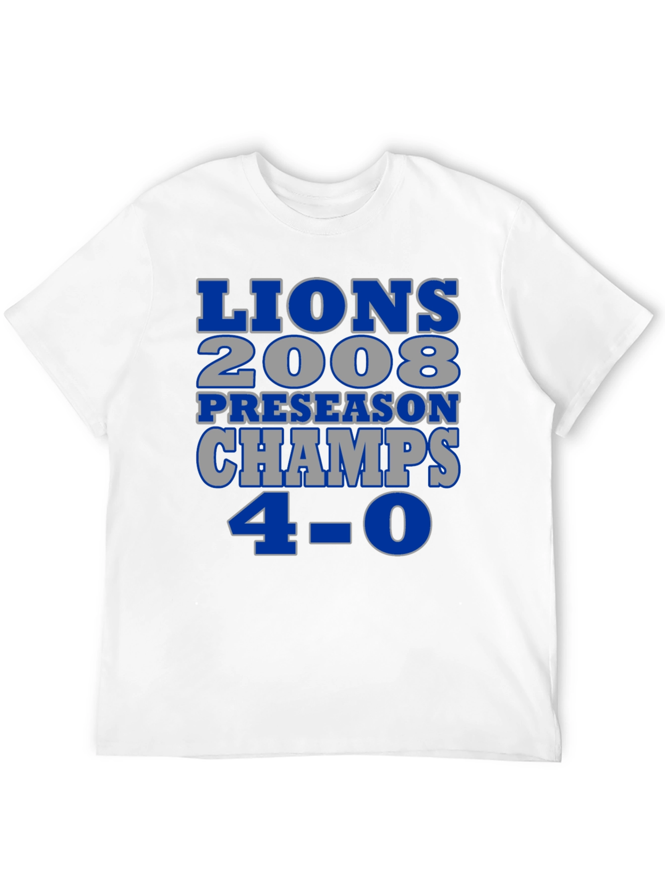 Detroit Lions 2008 Preseason Champs T-Shirt