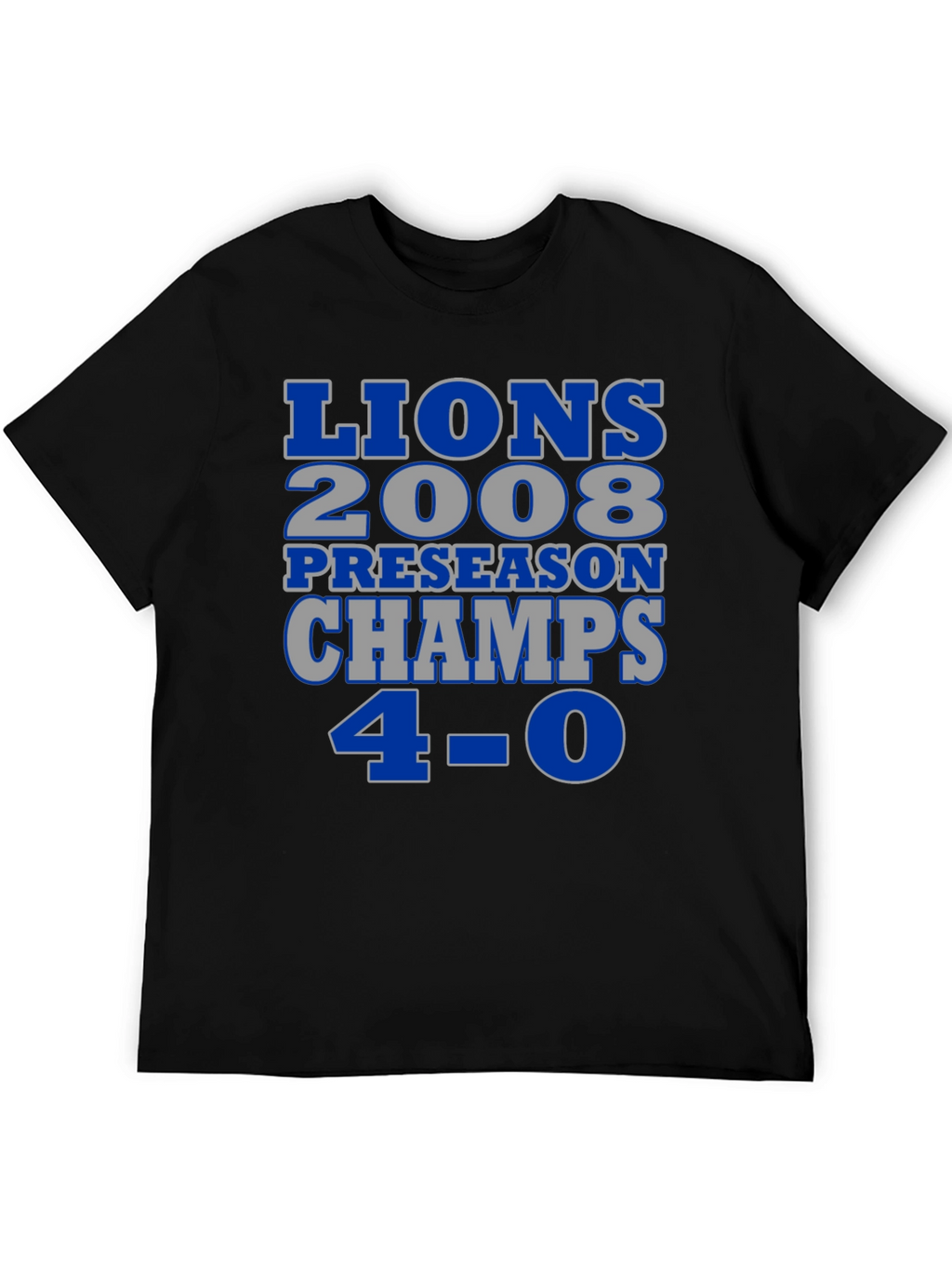 Detroit Lions 2008 Preseason Champs T-Shirt