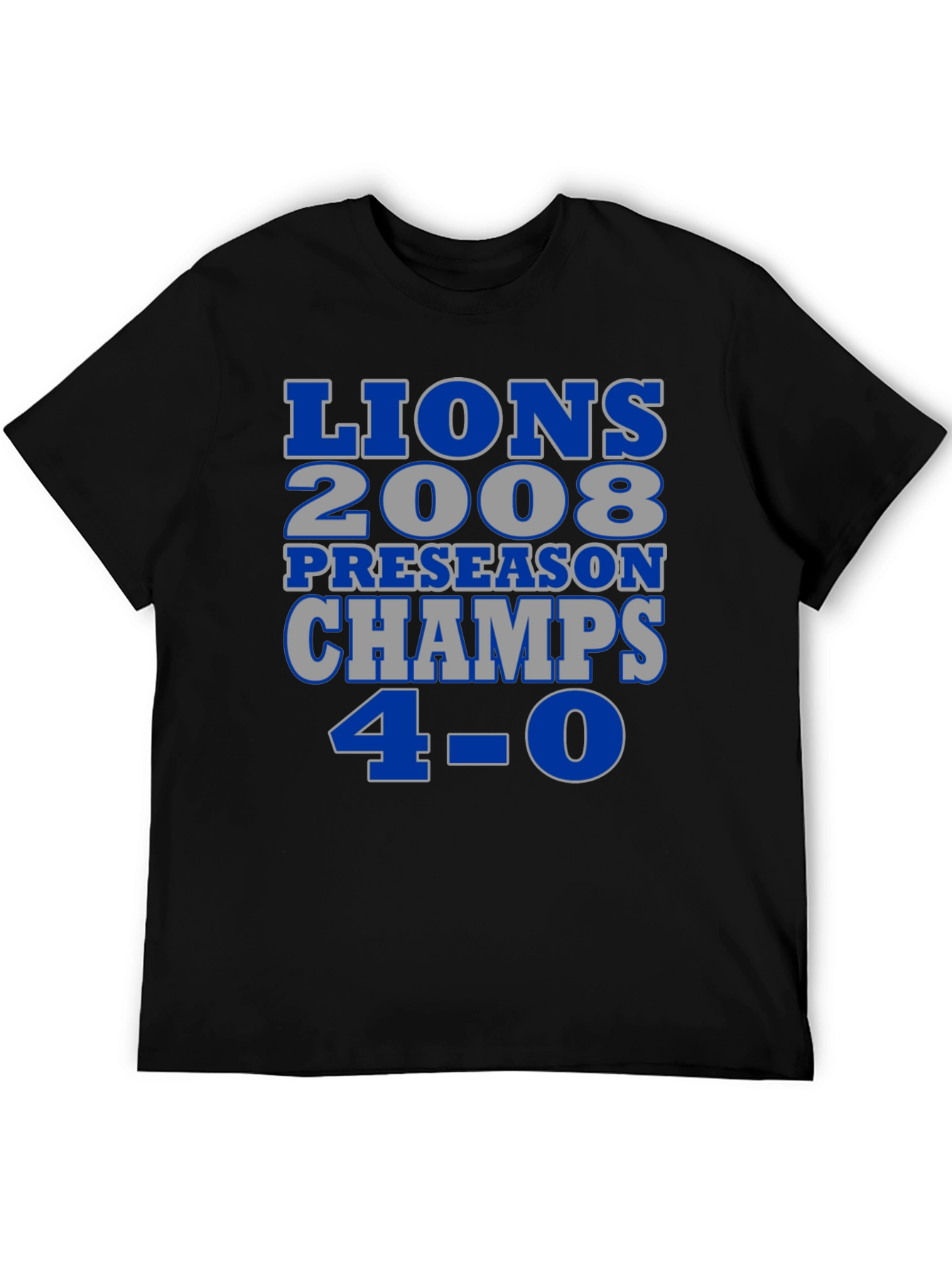 Detroit Lions 2008 Preseason Champs T-Shirt