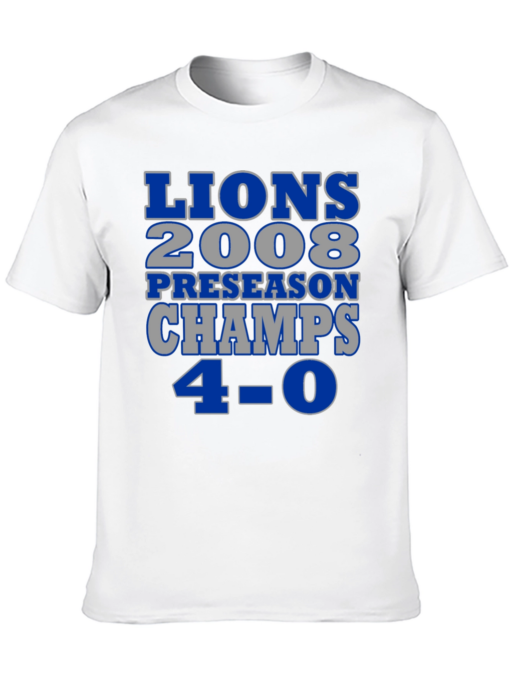Detroit Lions 2008 Preseason Champs T-Shirt
