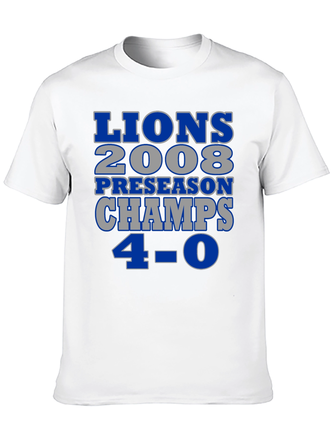Detroit Lions 2008 Preseason Champs T-Shirt