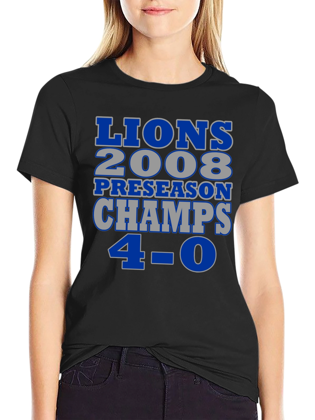 Detroit Lions 2008 Preseason Champs T-Shirt