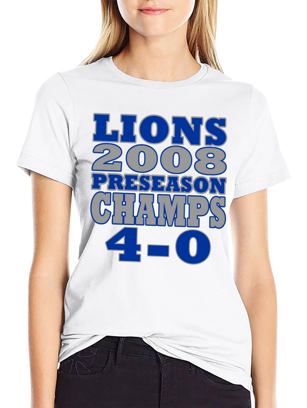 Detroit Lions 2008 Preseason Champs T-Shirt
