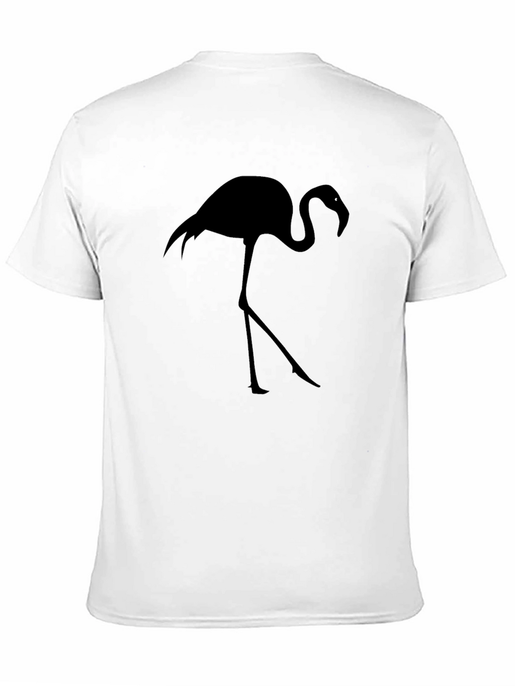 Mens Black Flamingo Graphic Tee - Casual Style