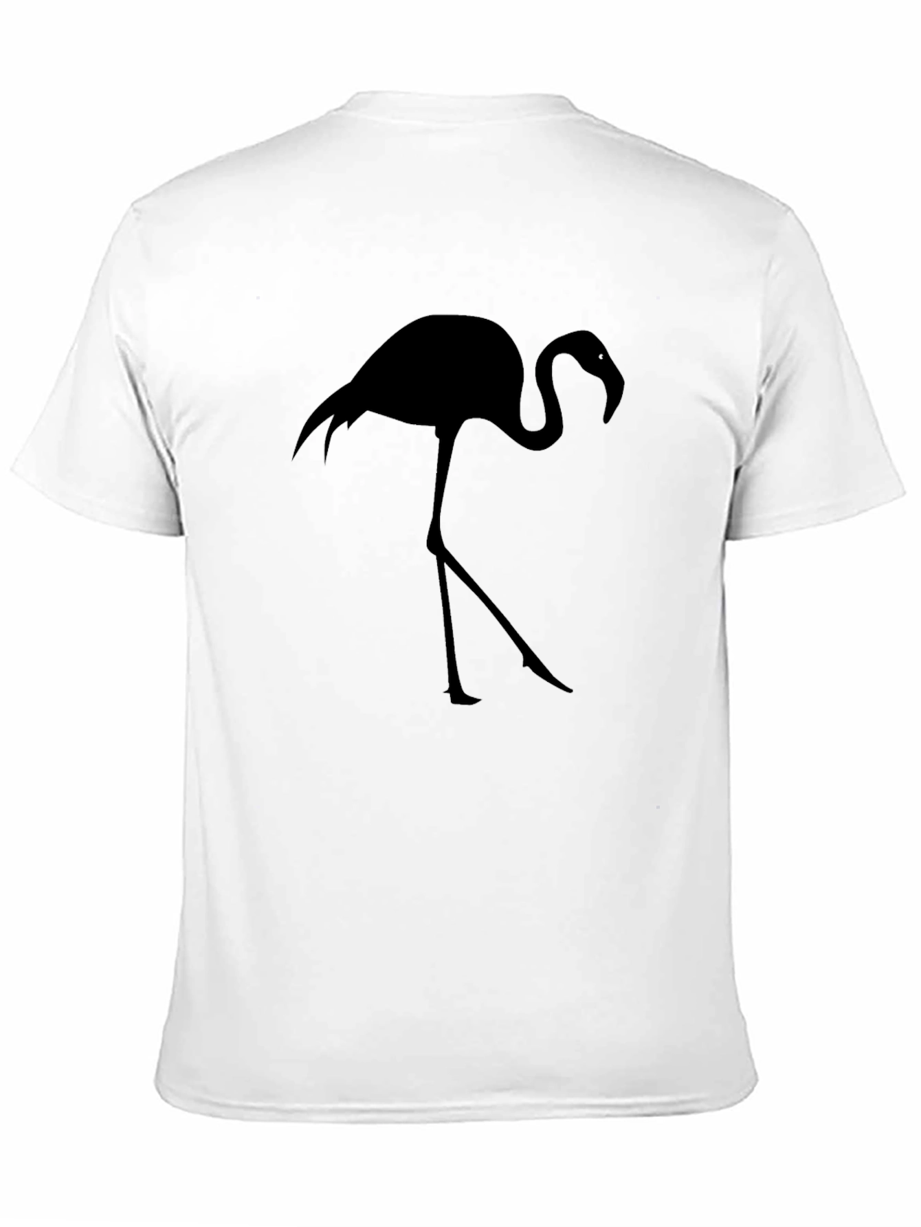 Mens Black Flamingo Graphic Tee - Casual Style