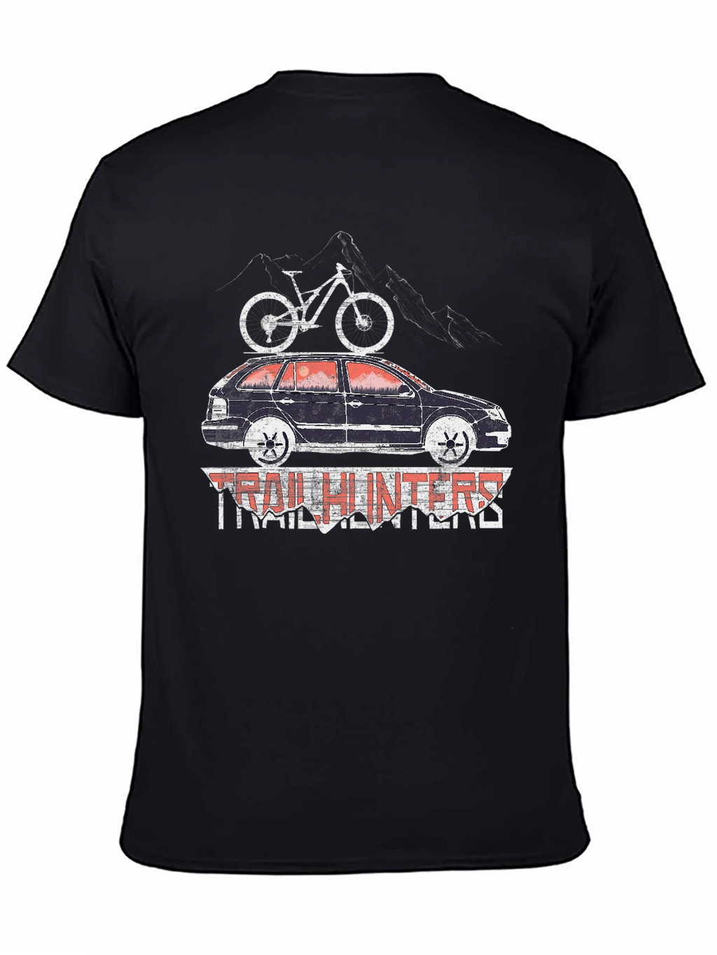 Trail Hunters T-Shirt - Mountain Bike Car Design