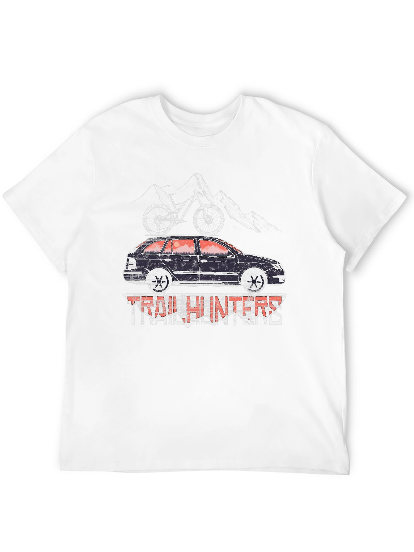Trail Hunters T-Shirt - Mountain Bike Car Design