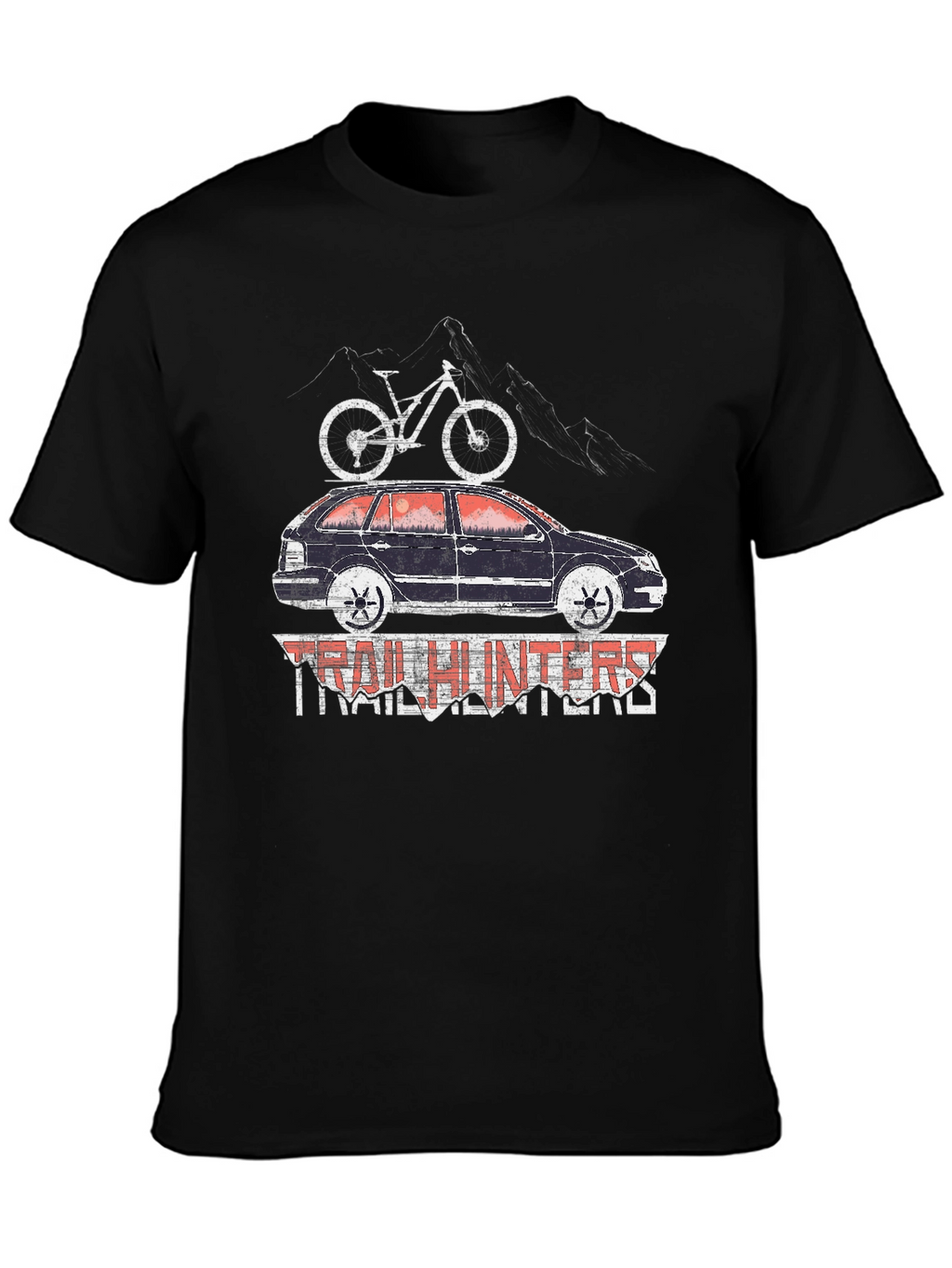 Trail Hunters T-Shirt - Mountain Bike Car Design