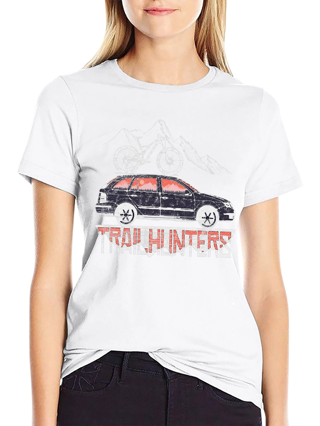 Trail Hunters T-Shirt - Mountain Bike Car Design