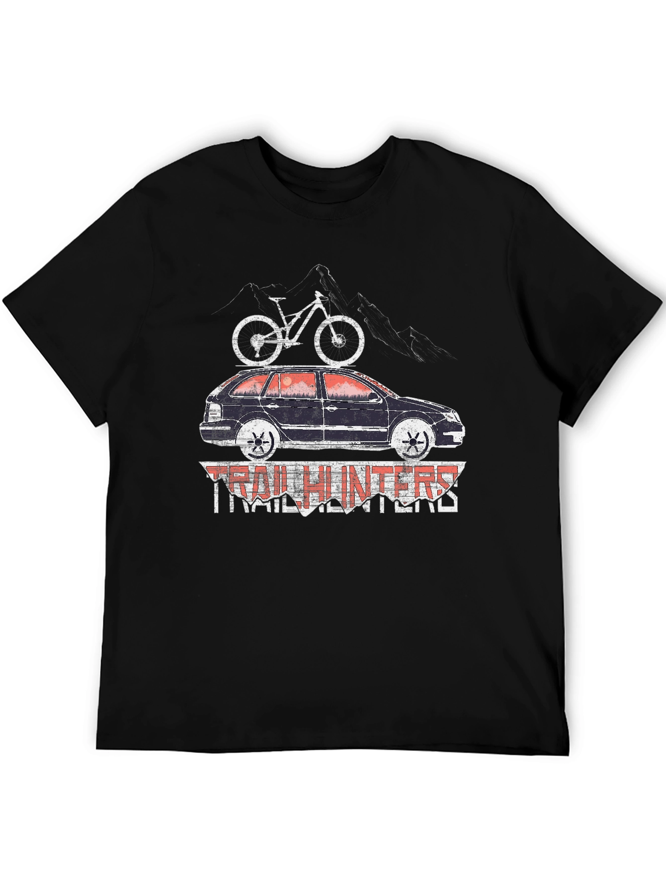 Trail Hunters T-Shirt - Mountain Bike Car Design