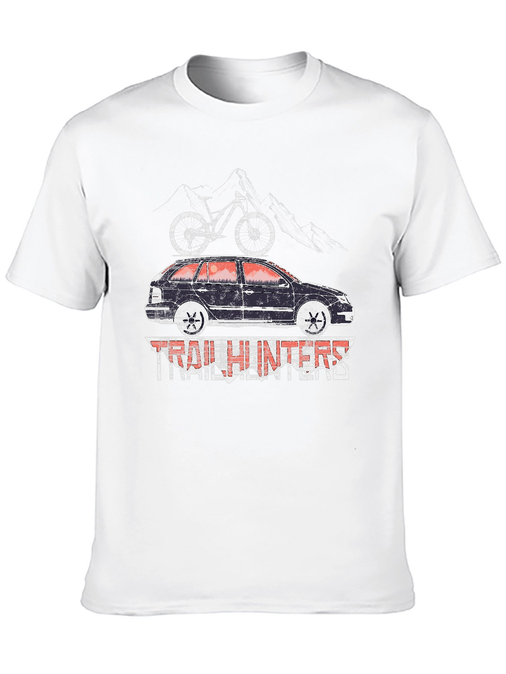 Trail Hunters T-Shirt - Mountain Bike Car Design