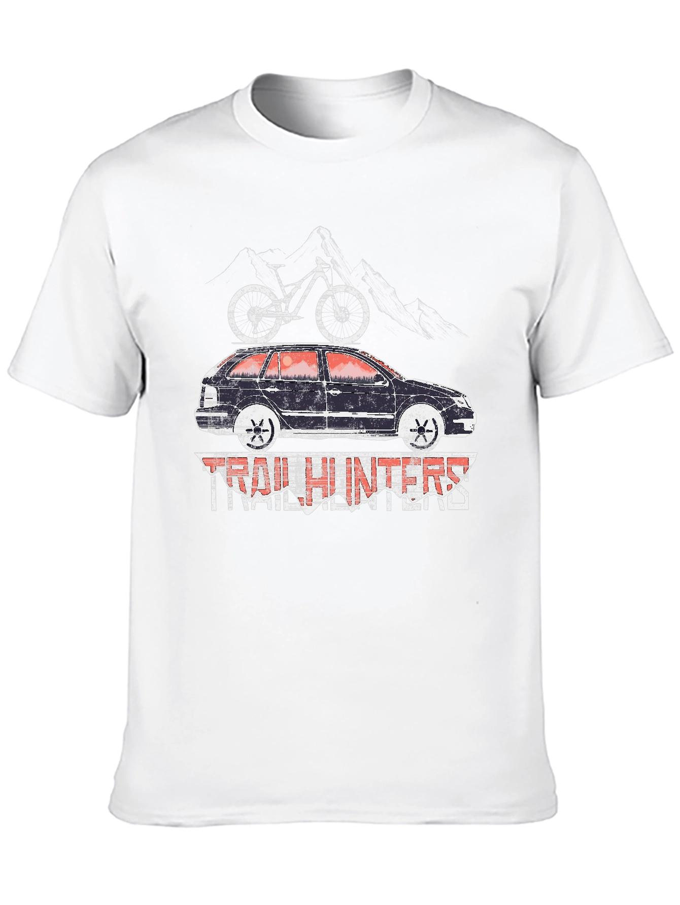 Trail Hunters T-Shirt - Mountain Bike Car Design