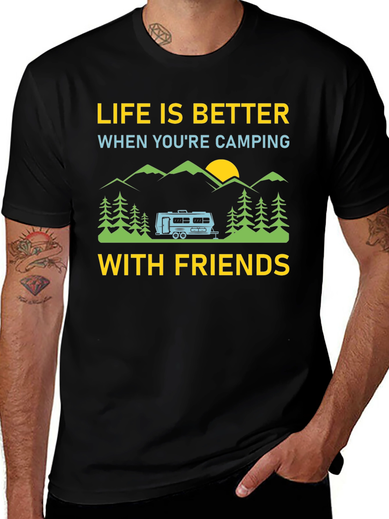 Camping Friends T-Shirt: Life is Better Outdoors