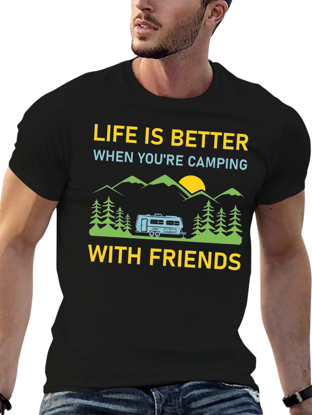 Camping Friends T-Shirt: Life is Better Outdoors