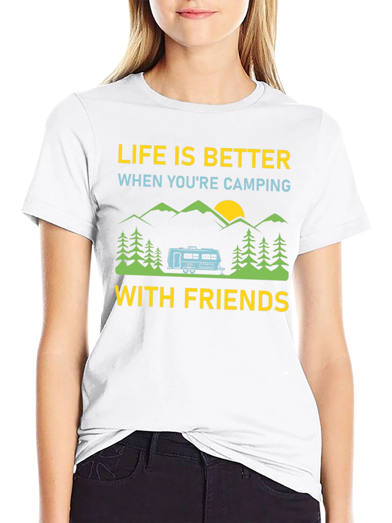 Camping Friends T-Shirt: Life is Better Outdoors