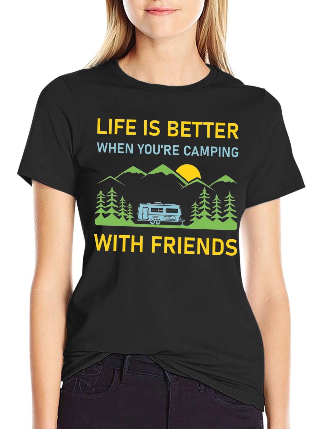 Camping Friends T-Shirt: Life is Better Outdoors