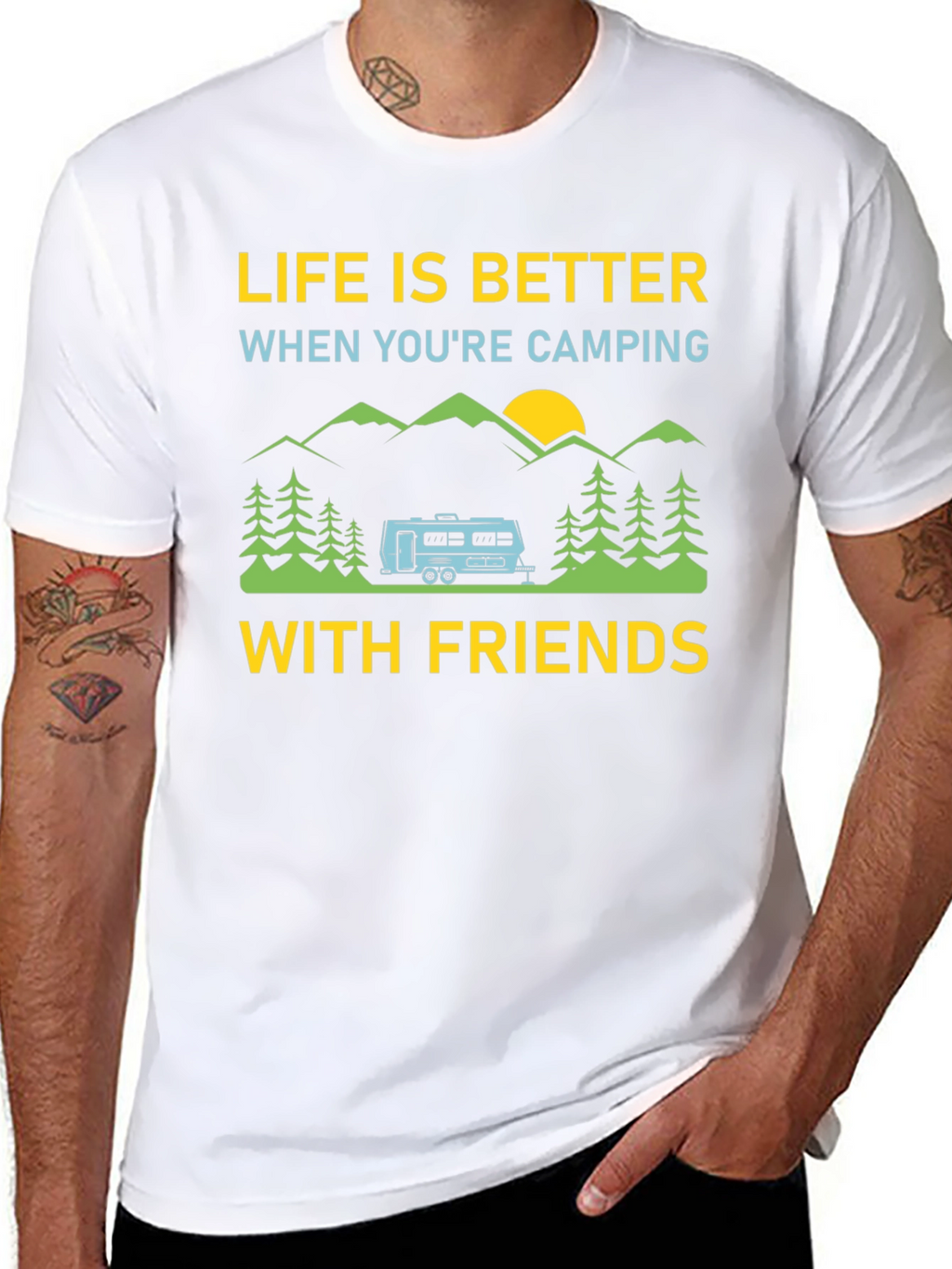 Camping Friends T-Shirt: Life is Better Outdoors