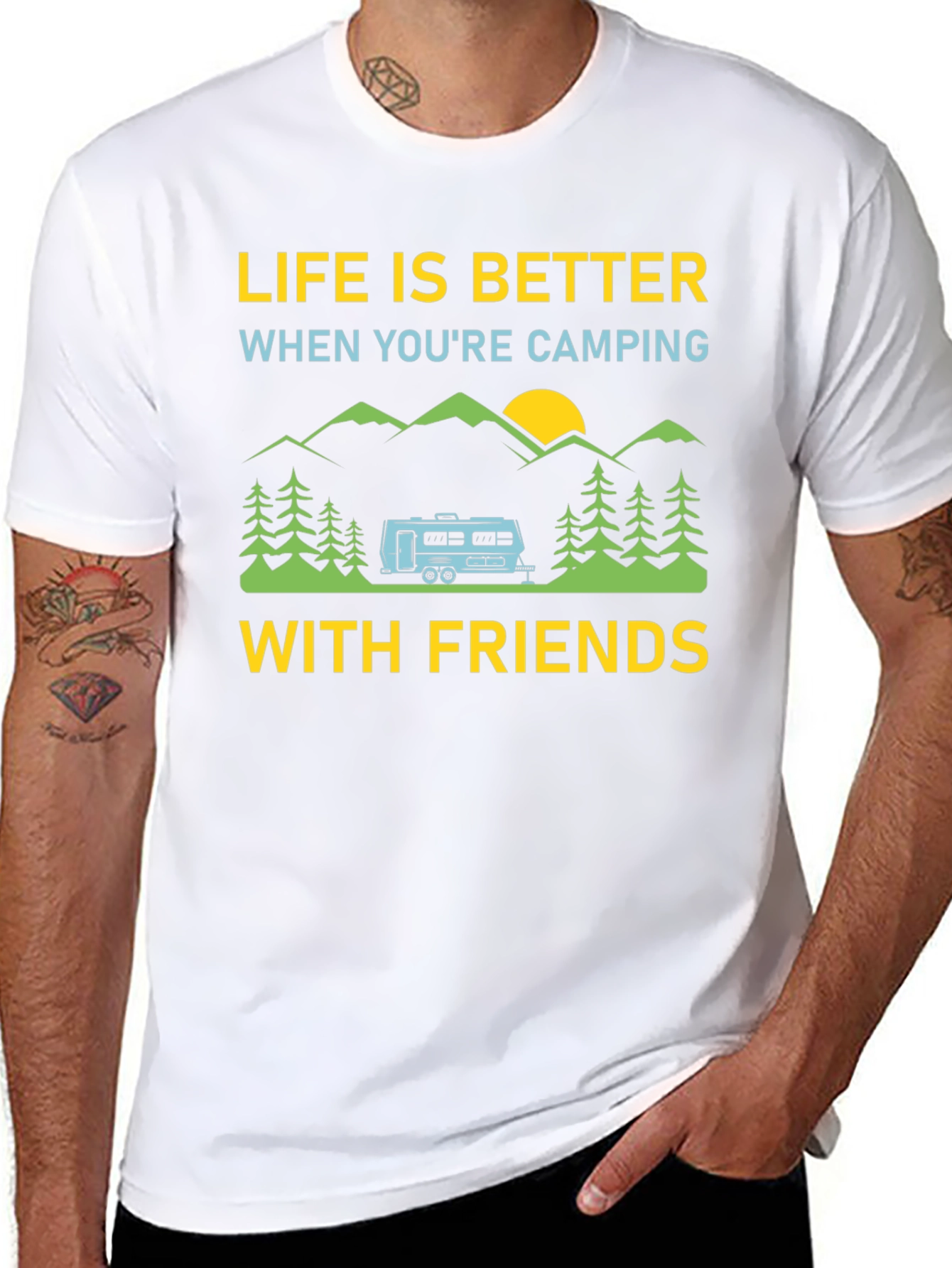 Camping Friends T-Shirt: Life is Better Outdoors